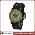 Wholesale Personality Alloy Watch with Leather Strap Watch